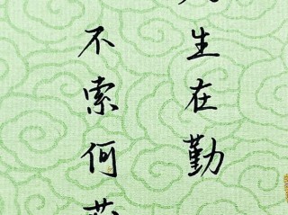 优秀源于勤奋，人生不前行，不知路远；人生不勤奋，则不明智理
