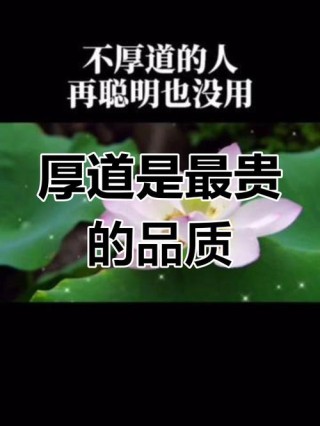 浅谈厚道