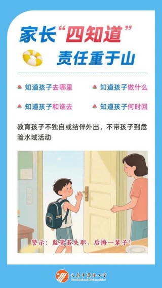 中小学生安全提醒