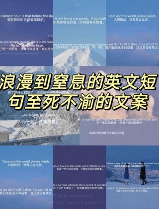 私藏的一些浪漫中英文句子（持续更新）