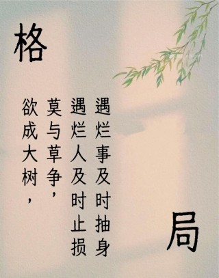 人生格局20条「经典语录」