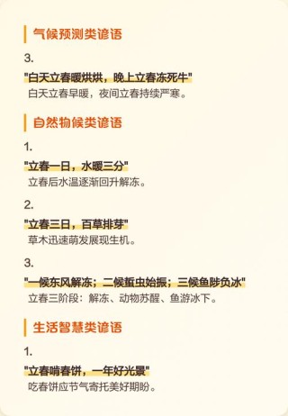 经典的立春谚语，俗语不俗