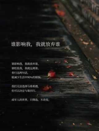 100句哲理语录集锦：不要轻言放弃，否则对不起自己