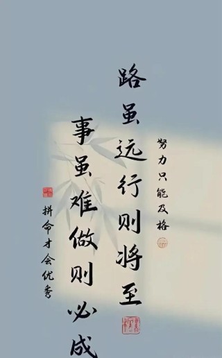 没有努力的汗水，就没有成功的泪水