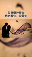 我好想你，对你相思成痴，痴痴无悔一生，但不会惊扰你的世界