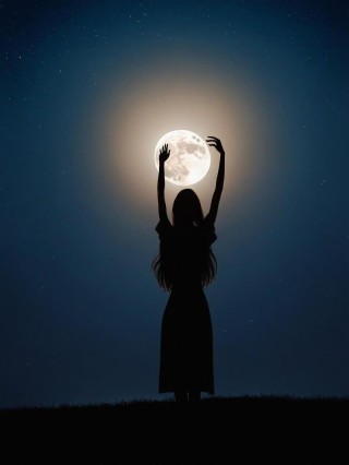 人月夜影