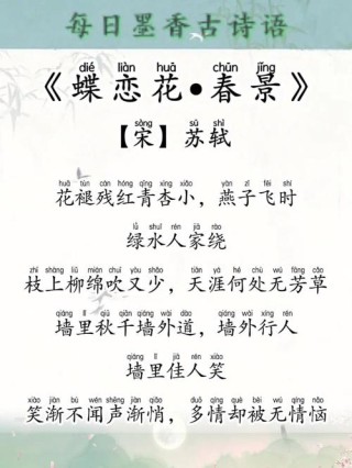 7首古诗词，鸟语花香，唯美入画，读完忘却一切烦忧