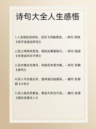 24句哲理诗词，浓缩人的一生
