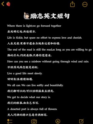 英语励志文案 | Muster
