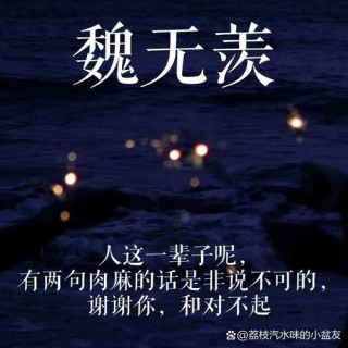 魏无羡的经典语录，值得每一个忠粉记下「魔道祖师」