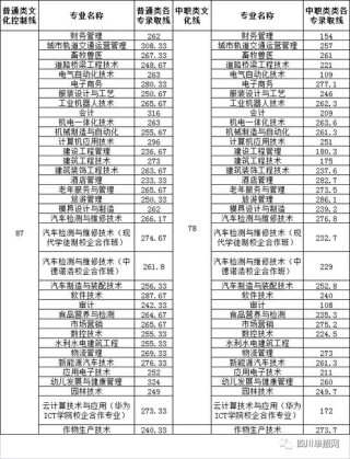 2025内江职业技术学院录取分数线（在各省录取最低分是多少）
