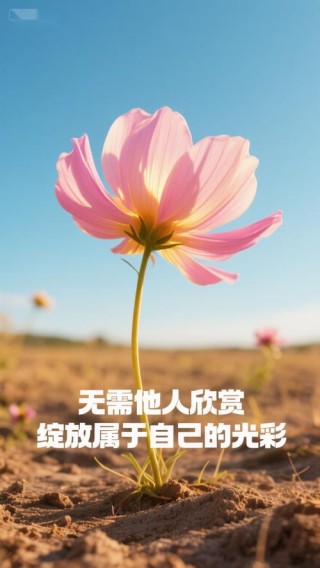 人生之美，在于奉献；生命之美，在于绽放