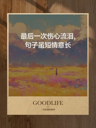发朋友圈很流行的句子，愿往后路途无悲常喜，所流的泪皆因喜极而泣