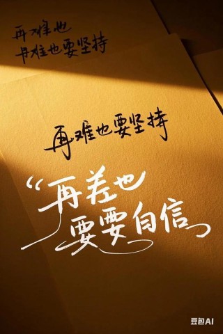 励志语录 所以别放弃，坚持下去，一定会有所收获