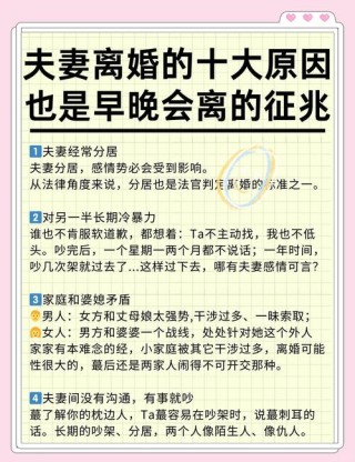 离婚原因