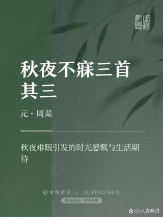 秋夜思绪
