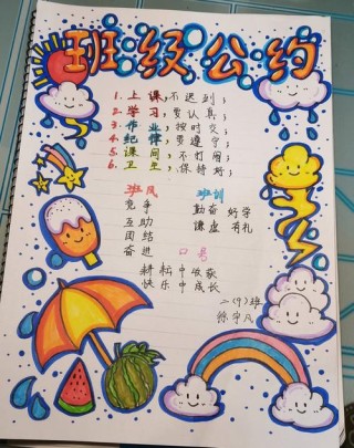 优秀班级班规班级公约展示——自知自省 自立 自信 自尊 自律自强