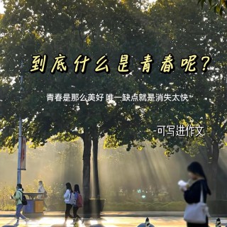 谁在青春的时候懂得青春