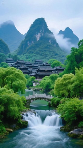 只要心中有山水，身居何处都陶醉