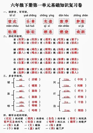 随前辈复习 （打一字）