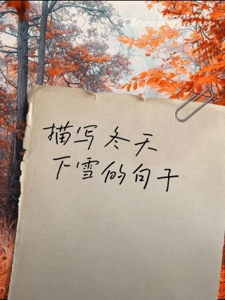适合下雪天发的文字句子 雪景发朋友圈说说配一句话