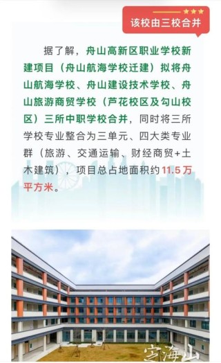 舟山有哪些职业技术学院