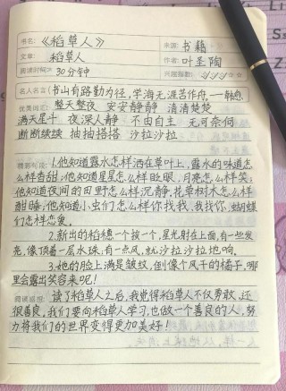 中学课外名著《稻草人》导读