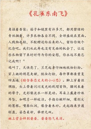 高一想象作文：孔雀东南飞.新传1500字
