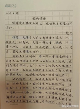 给偶像的一封信高一作文优秀范文