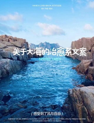 治愈系文案：去看海吧！海风可以治愈一切不愉快