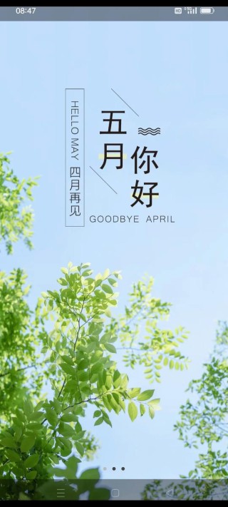 五月你好！春暮夏浅，万物繁茂，愿时光深处，岁月静好~