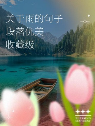 适合下雨天发的朋友圈心情说说，发朋友圈的下雨天优美句子精选