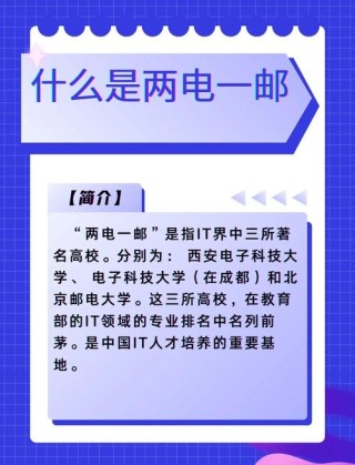 两电一邮是指哪三所大学