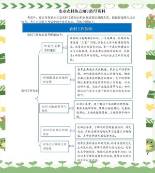 面试备考关于“三农”的十句名言