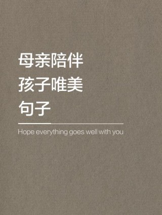 优美文案100句【八】陪伴