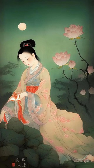 掬水月在手，弄花香满衣禅语启示录#传统文化#国学文化