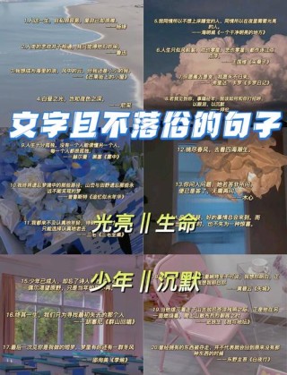 你遇到过哪些文艺到爆炸的句子！