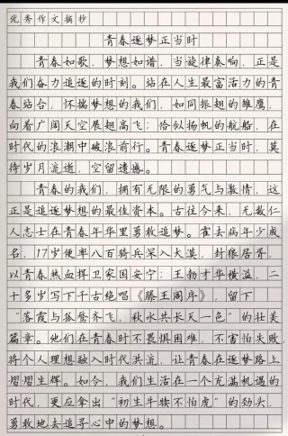 1000字高一抒情作文：为梦，泼墨挥毫