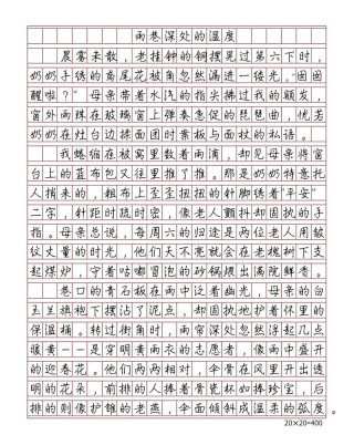 高三应用文900字：《雨巷》