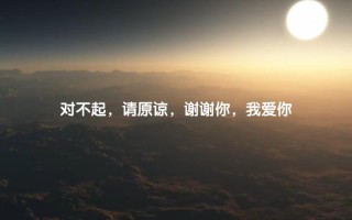 请原谅