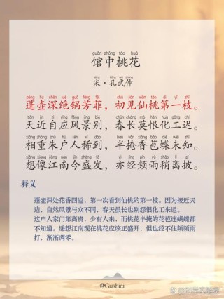 唯美挑花诗词15首，春来无处不花香