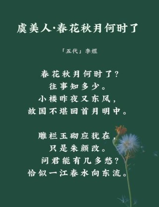 辛弃疾虞美人花两首：至今草木忆英雄，便舞春风