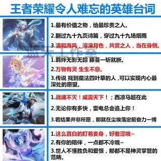 王者荣耀：王者荣耀英雄的这些台词原来是出自这里