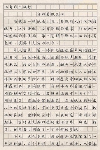 高二暑假见闻记事作文800字