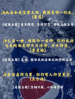 作文素材积累：名言警句运用范例