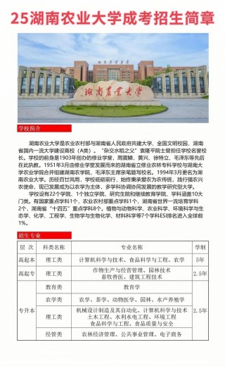 2026湖南农业大学各专业在江苏招生人数、录取分数线（附：招生计划表）