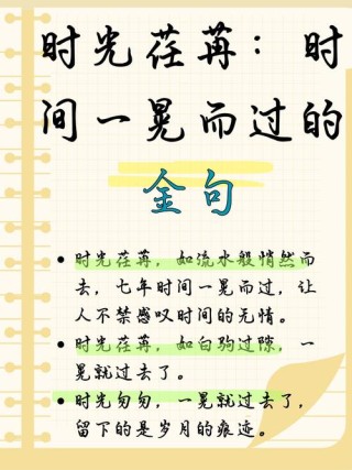 时间如白驹过隙般飞逝，曾经拥有的美好何处逝。