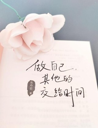 做好自己，做好此刻，足够。