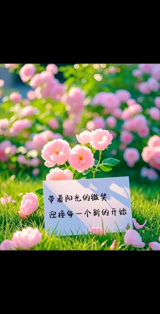 新的一天，带着阳光，愿你的心情明亮，勇敢面对一切。