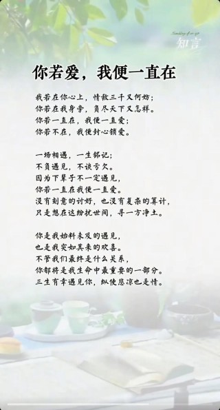 心思如歌，深情喜欢的唯美短句